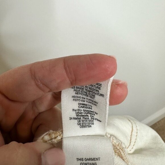 Free People Ranger Wide Leg Jeans in White - Picture 8 of 10